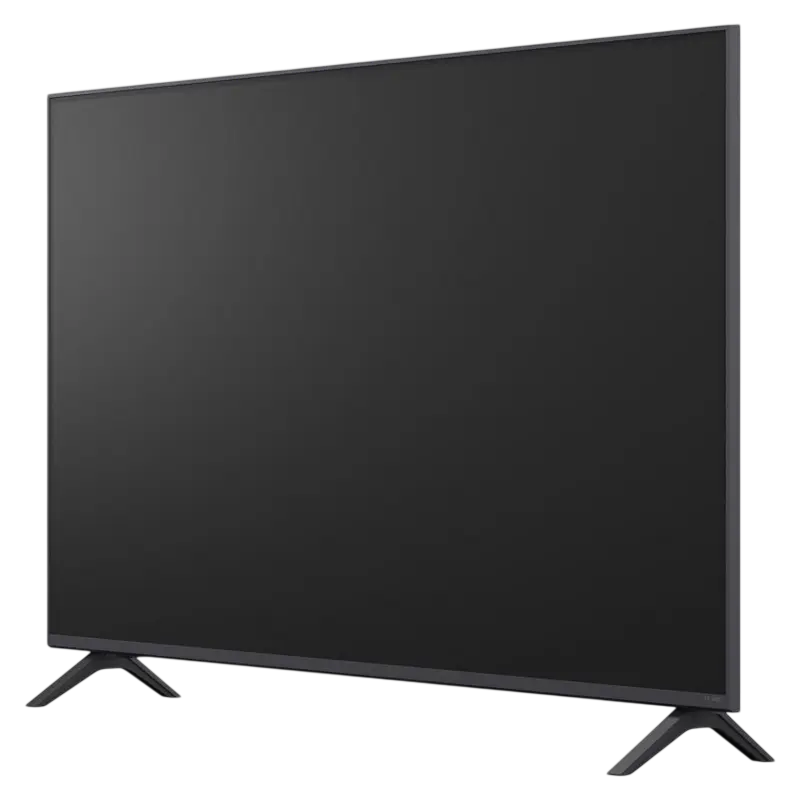 Televizor LG 55QNED80B6B 55 inch QNED 4K UHD webOS Negru, vedere laterală