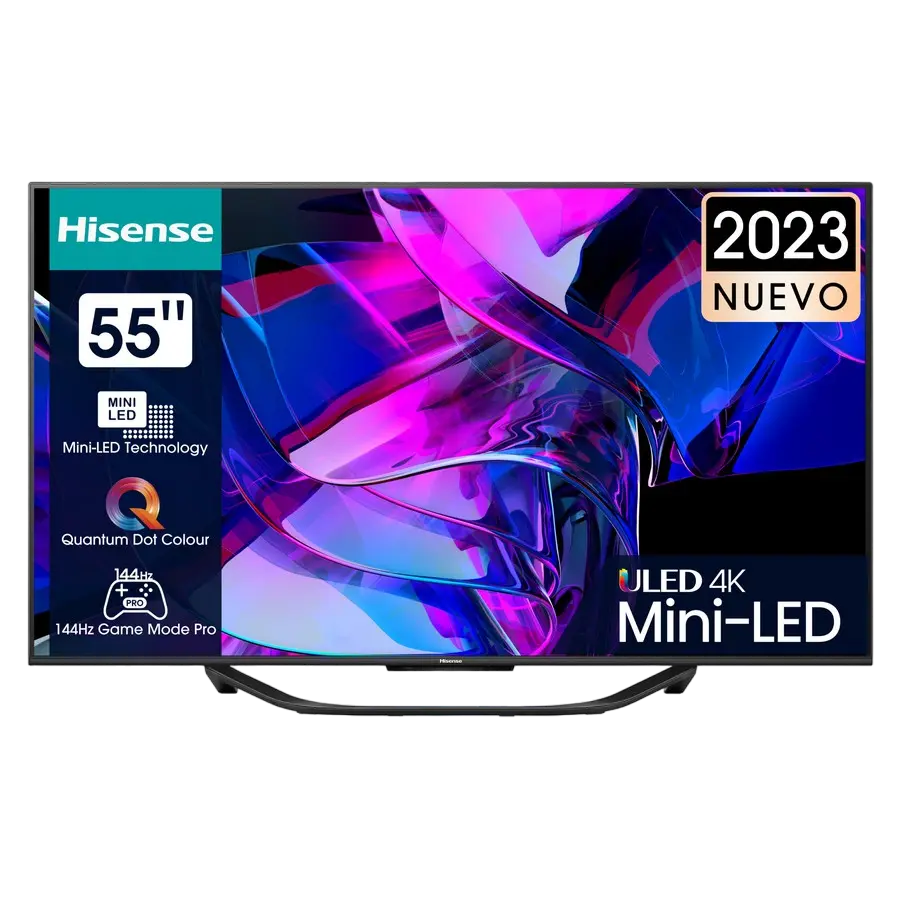 Televizor Hisense 55U7KQ 55 inch Mini LED 4K Gri