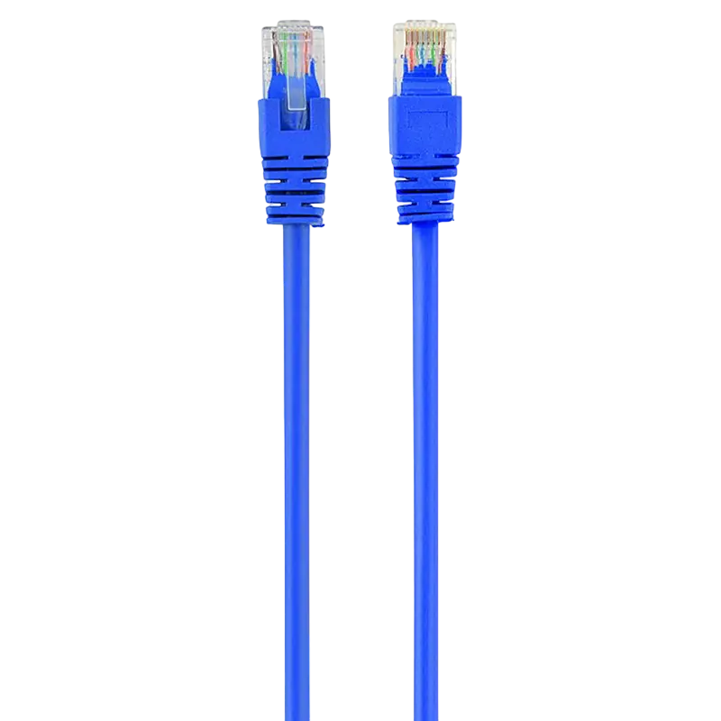 5m, Patch Cord Blue, PP12-5M/B, Cat.5E, Cablexpert, molded strain relief 50u" plugs
