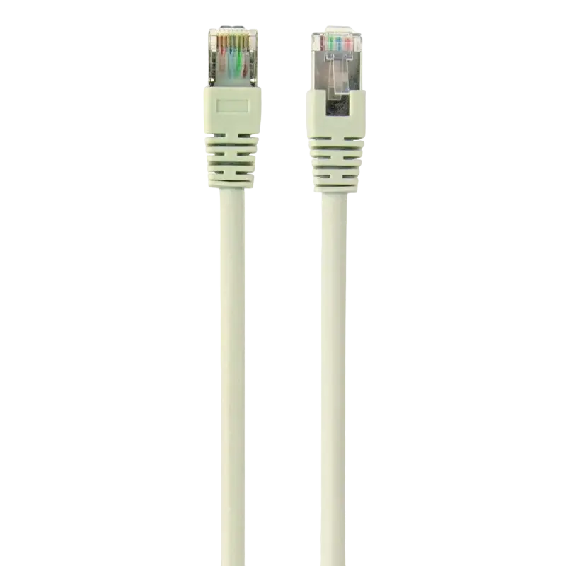 5m, FTP Patch Cord Gray, PP22-5M, Cat.5E, Cablexpert, molded strain relief 50u" plugs