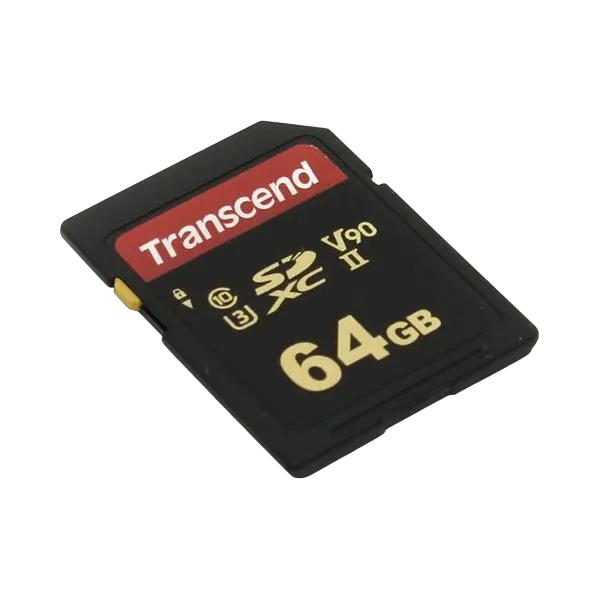 64GB SDXC Card (Class 10) UHS-II, U3, Transcend "TS64GSDC700S" Ultra High Speed (R/W:285/180MB/s)