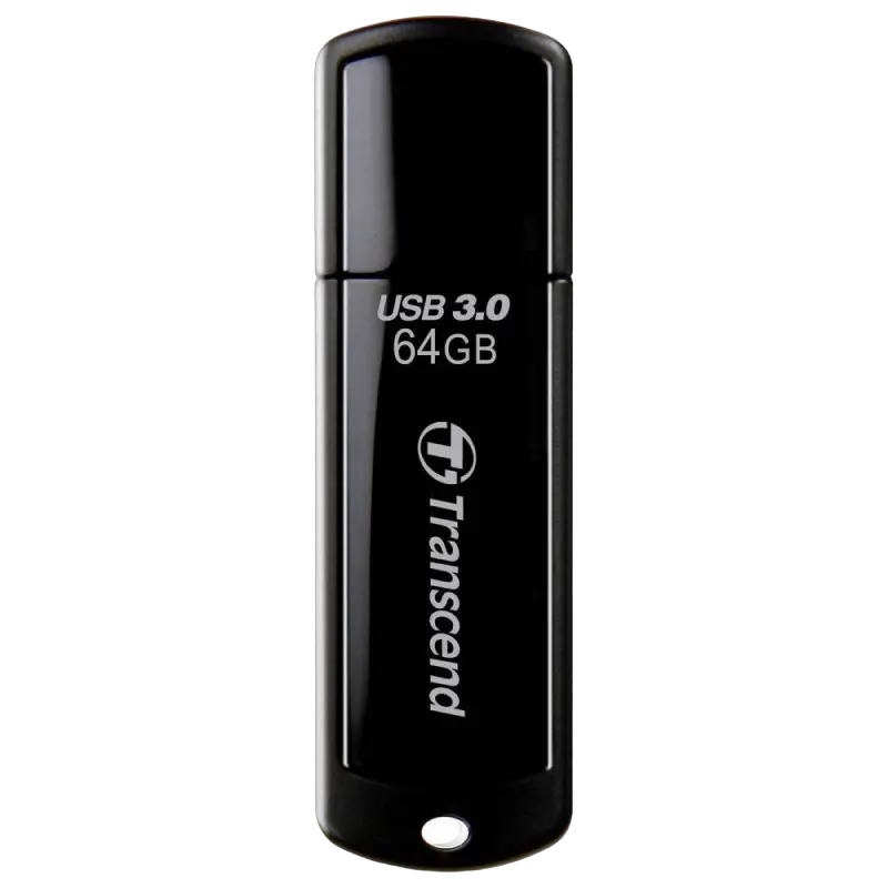 64GB USB3.1 Flash Drive Transcend "JetFlash 700", Black, Classic Cap (R/W:90/30MB/s)