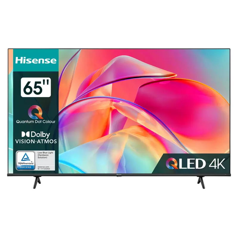 Televizor Hisense 65E7KQ 65 inch QLED 4K UHD HDR10+ VIDAA OS Negru