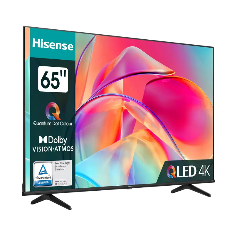 Televizor Hisense 65E7KQ 65 inch QLED 4K UHD HDR10+ VIDAA OS Negru, detaliu interfață