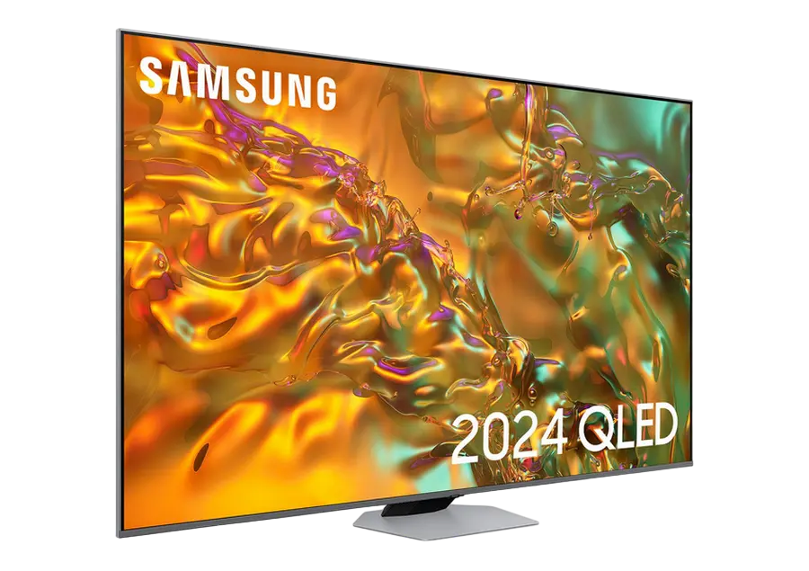 Televizor Samsung QE65Q80DAUXUA 65 inch QLED 4K UHD Smart TV Tizen, vedere laterală