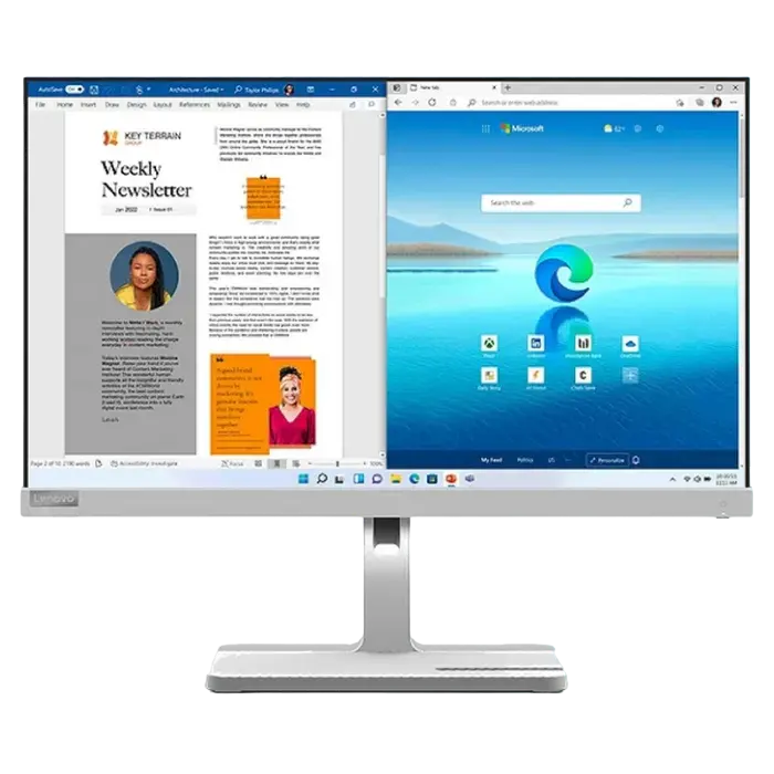 Lenovo 67A9UAC3EU 23.8 inch 1920x1080 IPS 100Hz Silver