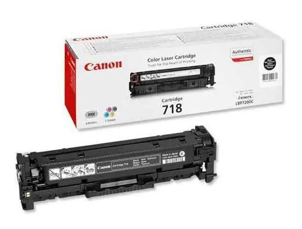 Canon Laser Cartridge 718 Bk, Black