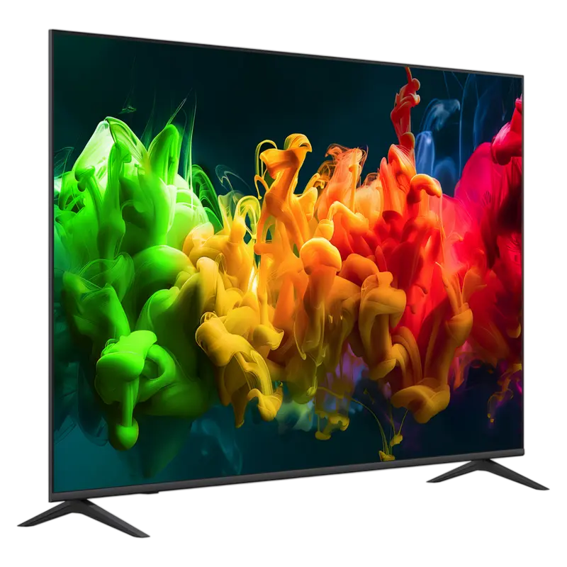 Televizor LG 75QNED80B6A 75 inch QD NanoCell 4K webOS, vedere laterală