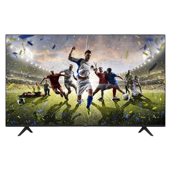 Televizor LED 75" Hisense H75A7100F, 4K UHD, Smart VIDAA, vedere laterală