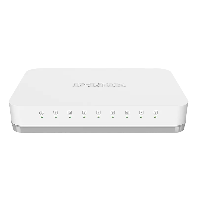 8-port 10/100/1000Mbps Switch D-Link "DGS-1008A/E1A", Plastic Case