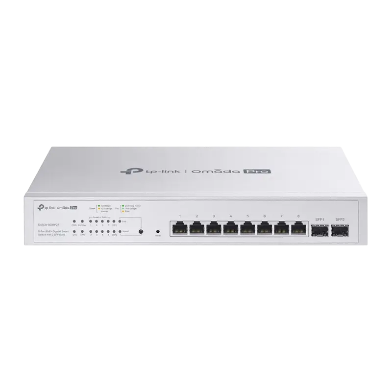 Switch TP-Link Omada Pro S4500-8GHP2F 8 porturi Gigabit PoE, 2x SFP