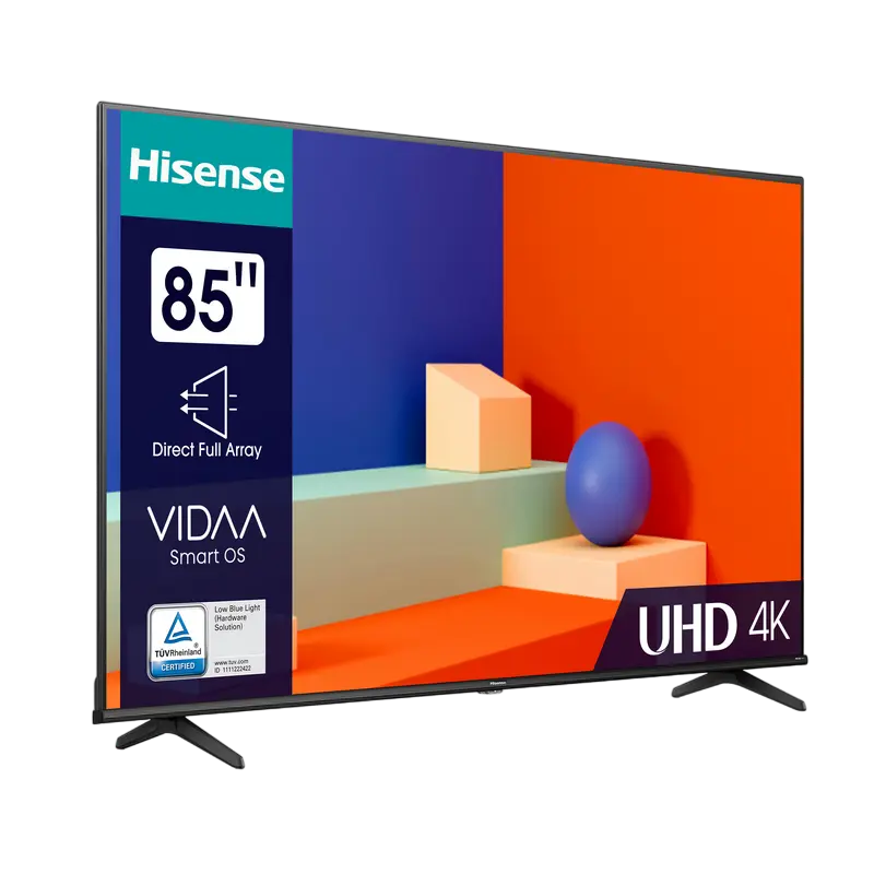 Televizor Hisense 85A6K LED 4K UHD 85 inch, vedere laterală