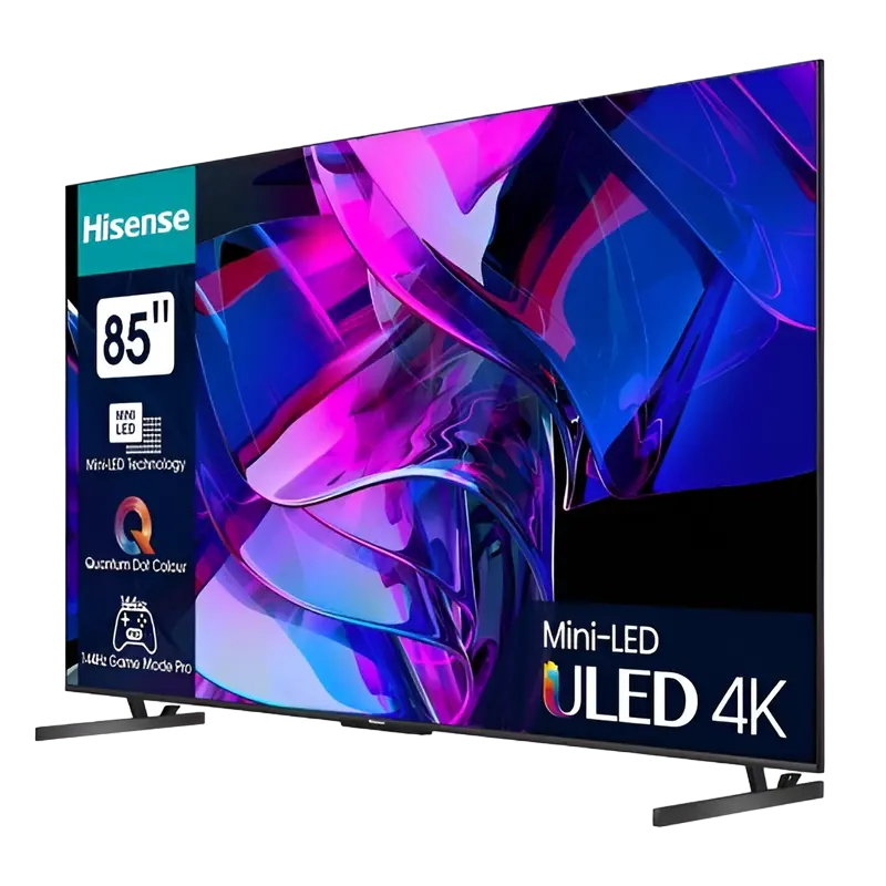 Televizor Hisense 85U7KQ 85" Mini LED 4K UHD 144Hz, detaliu interfață