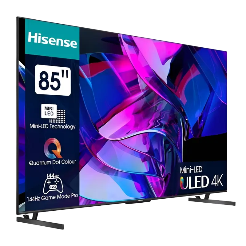 Televizor Hisense 85U7KQ 85" Mini LED 4K UHD 144Hz, ambalaj