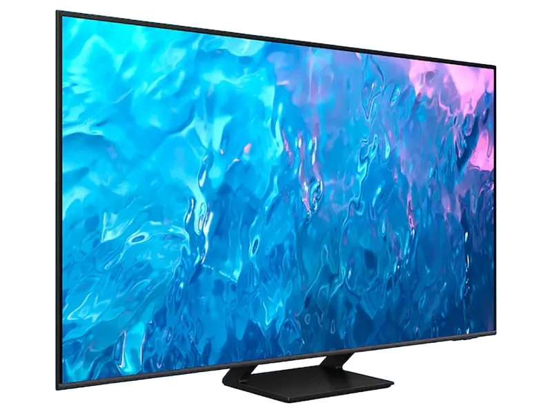 Televizor Samsung QE85Q70CAUXUA 85 inch QLED 4K UHD Smart TV, vedere laterală