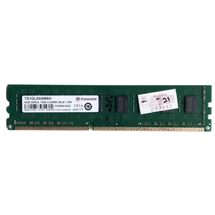 8GB DDR3-1600MHz Transcend PC12800, CL11, 1.35V