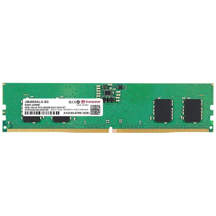 8GB DDR5- 4800MHz Transcend JetRam (JM4800ALG-8G), (1Gx16)x4, 1Rx16, CL40, 1.1V
