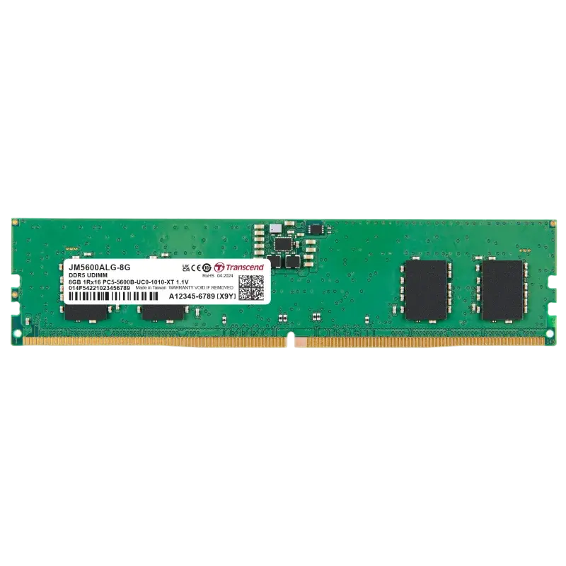8GB DDR5- 5600MHz Transcend JetRam (JM5600ALG-8G), (1Gx16)x4, 1Rx16, CL46, 1.1V