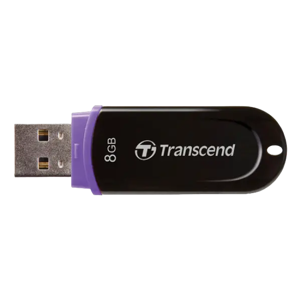 8GB USB2.0 Flash Drive Transcend "JetFlash 300", Black, Classic Cap (R/W:18/4MB/s)