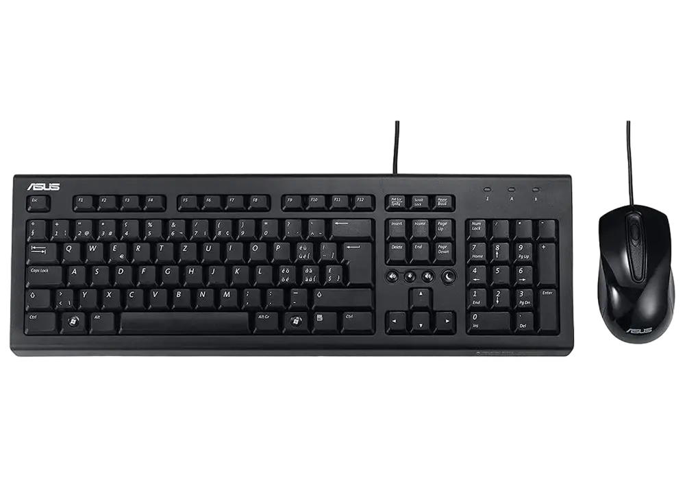Keyboard & Mouse ASUS U2000, Multimedia, Elegant style, Silent, Solid construction, 1000 dpi, 3 butt