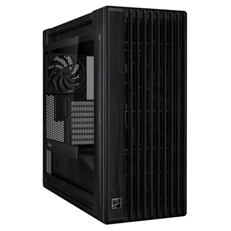 Case ATX ASUS ProArt PA602, Wood Edition, 2x200mm&1x140mm,PWM Hub,Tempered Glass,Dust Filter,2xUSBx2