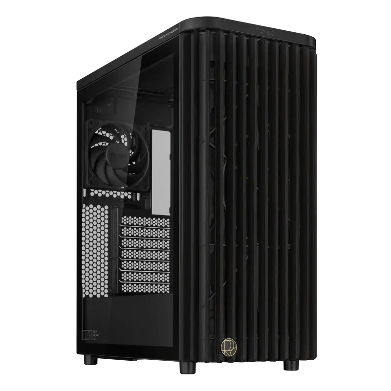 Case ATX ASUS ProArt PA401 Wood Edition, 2x160mm & 1x120mm, PWM Hub, Tempered Glass, Dust Filter, 2x