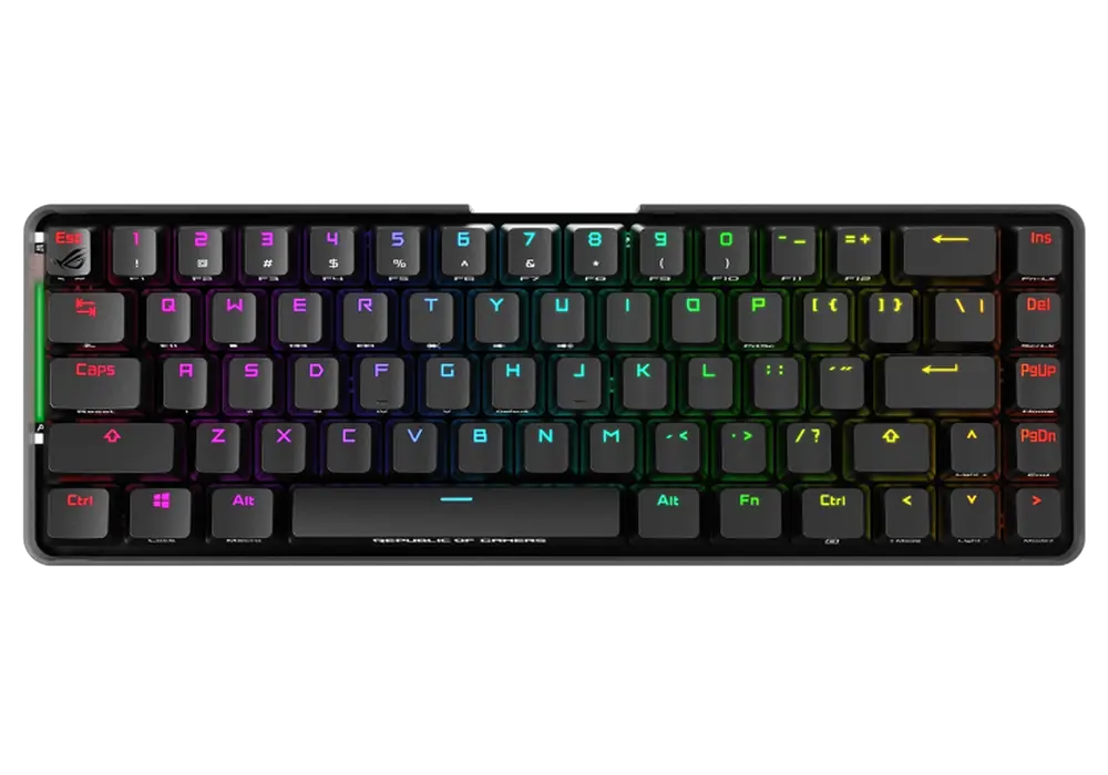 Gaming Wireless Keyboard ASUS ROG Falchion, Mechanical, Compact 65% layout, 68 keys, Cherry MX Red S