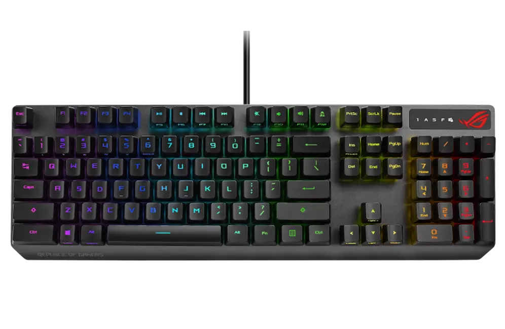 Gaming Keyboard ASUS Strix Scope RX, Mechanical, RX Red Optica SW, RGB, PBT, IP57, USB Passthrough