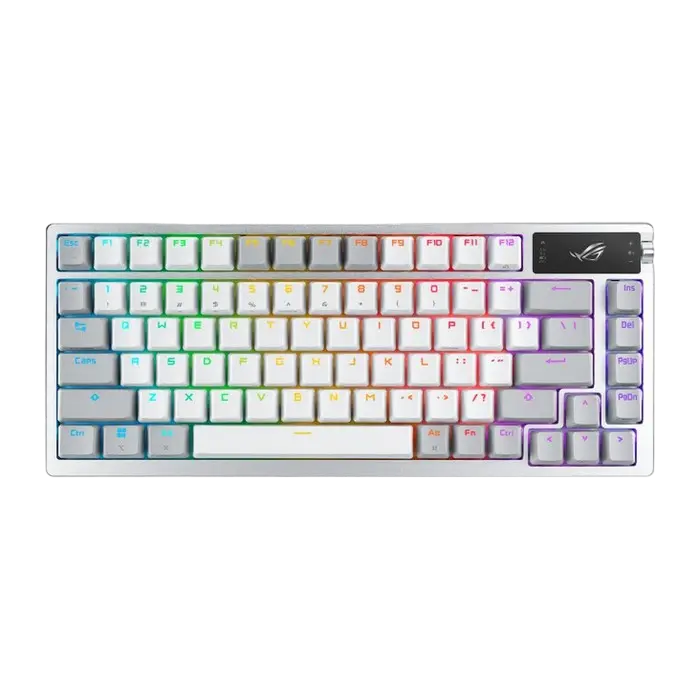 Gaming Wireless Keyboard ASUS ROG Azoth, Mechanical, 75% layout, ROG NX SW, PBT, RGB, Macro, OLED di