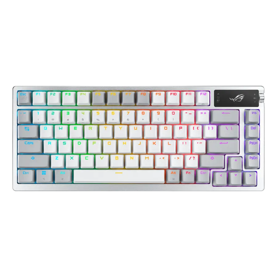 Gaming Wireless Keyboard ASUS ROG Azoth, Mechanical, 75% layout, ROG NX SW, PBT, RGB, Macro, OLED di