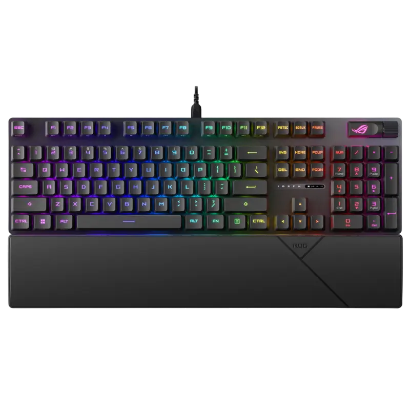 Gaming Keyboard ASUS ROG Strix Scope II RX, Mechanical, Optical SW, RX Red, Macro, RGB, IP57, Sound
