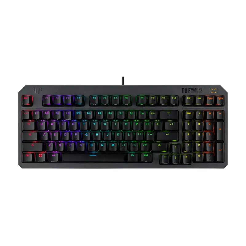 Gaming Keyboard ASUS TUF Gaming K3 Gen II, Mechanical, Opt. SW, 97-key layout, IP57, Dampening Foam