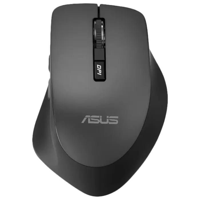 Wireless Mouse ASUS WT425, 1000-1600 dpi, 6 buttons, Ergonomic, 82g, Silent, 1xAA, 2.4Ghz, Black