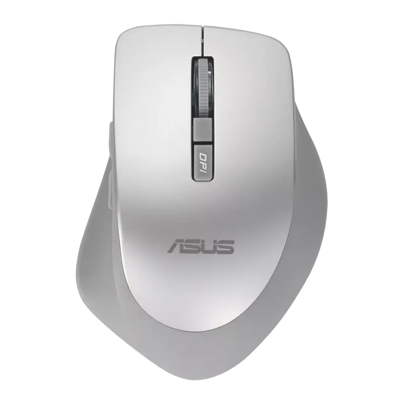 Wireless Mouse ASUS WT425, 1000-1600 dpi, 6 buttons, Ergonomic, 82g, Silent, 1xAA, 2.4Ghz, Silver