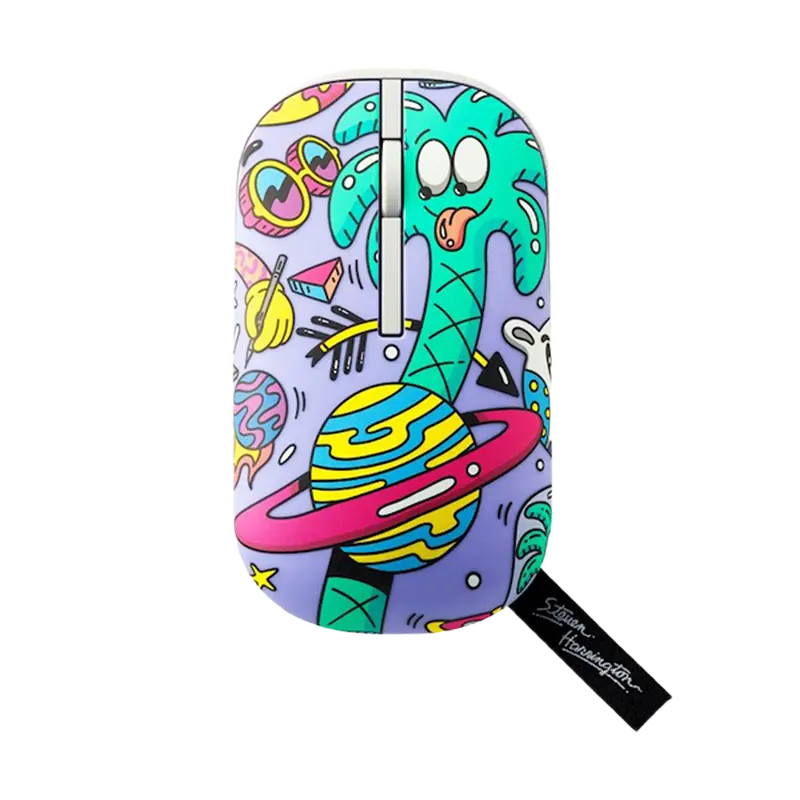 Wireless Mouse ASUS MD100, 800-1600 dpi, 3 buttons, Ambidextrous, 56g, Silent, 1xAA, 2.4Ghz+BT, Stev