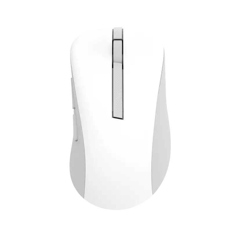 Wireless Mouse ASUS MD102, 800-1600 dpi, 5 buttons, Ambidextrous, 69g, Silent, 1xAA, 2.4Ghz+BT, Whit
