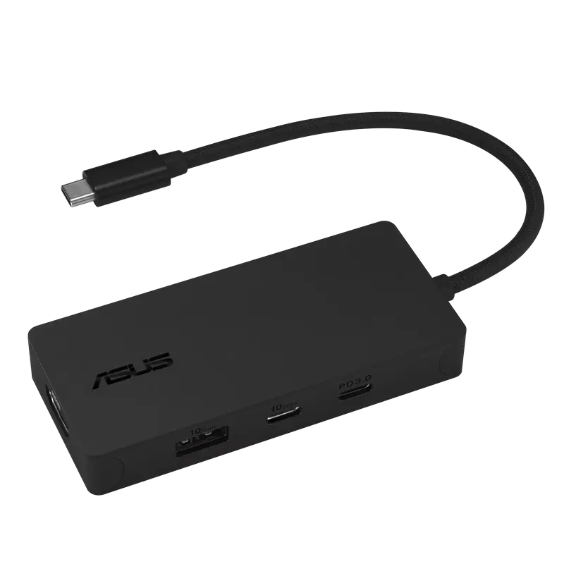Docking Station ASUS DC110 Mini, USB-C: USB-A 3.2 Gen2, USB-C 3.2 Gen2, HDMI: 4K@60Hz, 2K@144Hz, PD