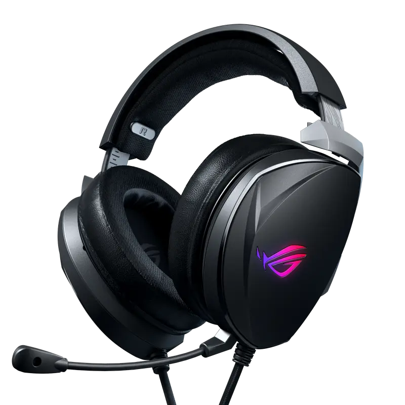 Gaming Headset ASUS ROG Theta, 40mm & 3x30mm driver, 32 Ohm, 20-40kHz, 590g, Hi-Fi DAC & AMP, AI NC