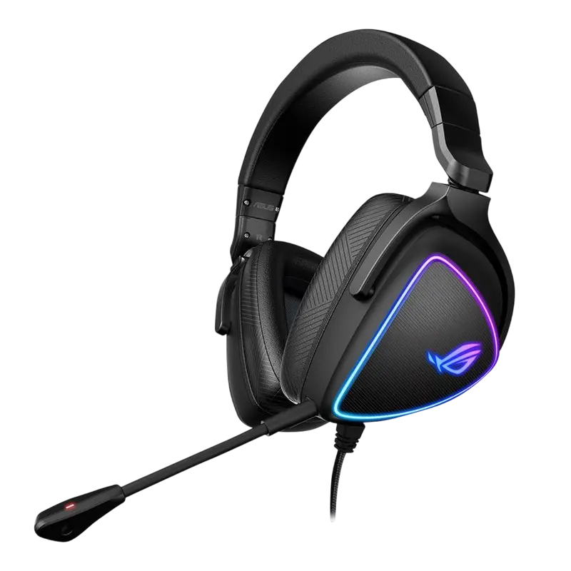 Gaming Headset ASUS ROG Delta S, 50mm driver, 32 Ohm, 20-40kHz, 300g, Hi-Fi DAC & AMP, v7.1, AI NC
