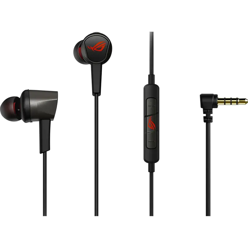 Gaming Earphones ASUS ROG Cetra II Core, 9.4mm driver, 32 Ohm, 20-40kHz, 18g, Metal housing, In-line