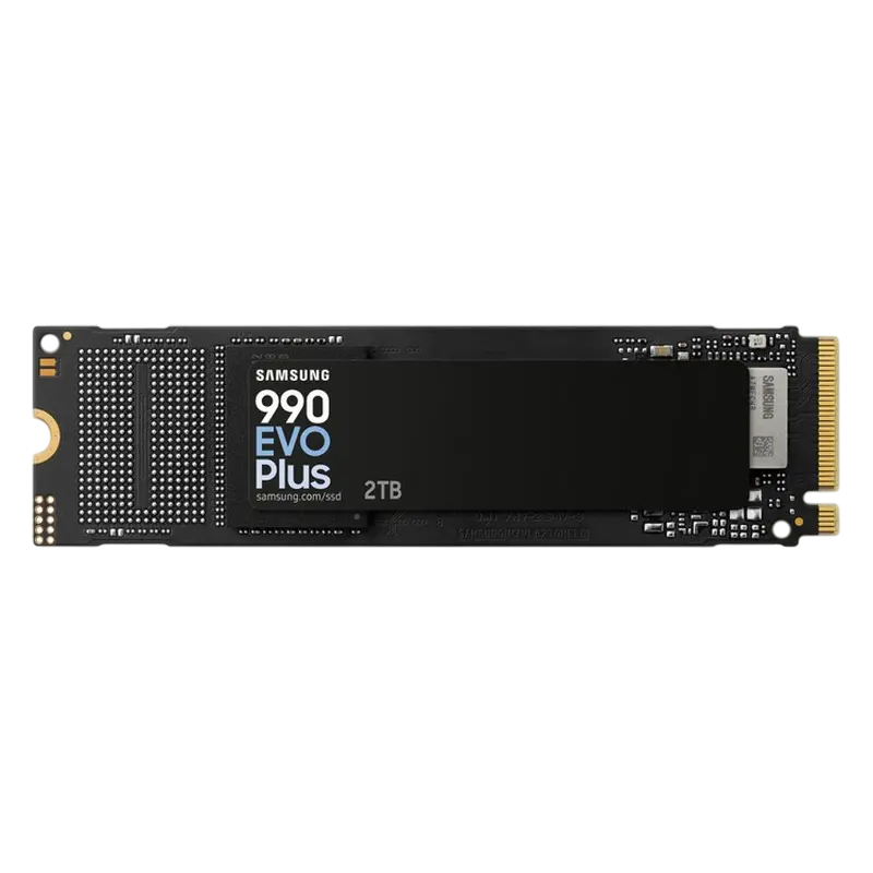.M.2 NVMe SSD 2.0TB Samsung 990 EVO Plus MZ-V9S2T0BW [PCIe 4.0 x4/5.0 x2, R/W:7250/6300MB/s, 1000K/1350K IOPS, 1.2PB, TLC]