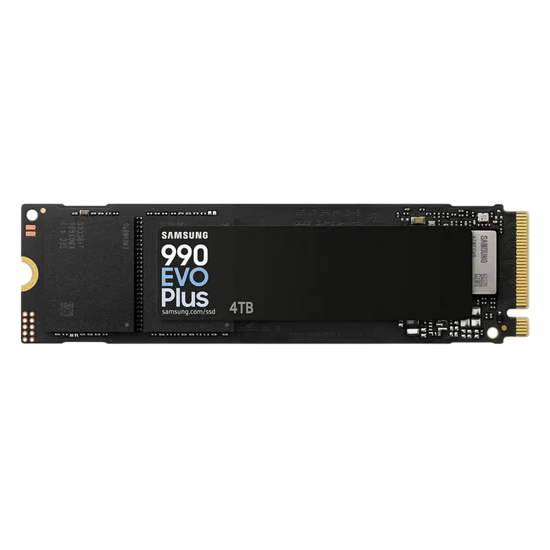 .M.2 NVMe SSD 4.0TB Samsung 990 EVO Plus MZ-V9S4T0BW [PCIe 4.0 x4/5.0 x2, R/W:7250/6300MB/s, 1050K/1400K IOPS, 2.4PB, TLC]