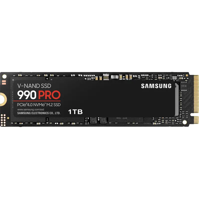 .M.2 NVMe SSD 1.0TB Samsung 990 PRO [PCIe 4.0 x4, R/W:7450/6900MB/s, 1200K/1550K IOPS, 600TB, 3DTLC]