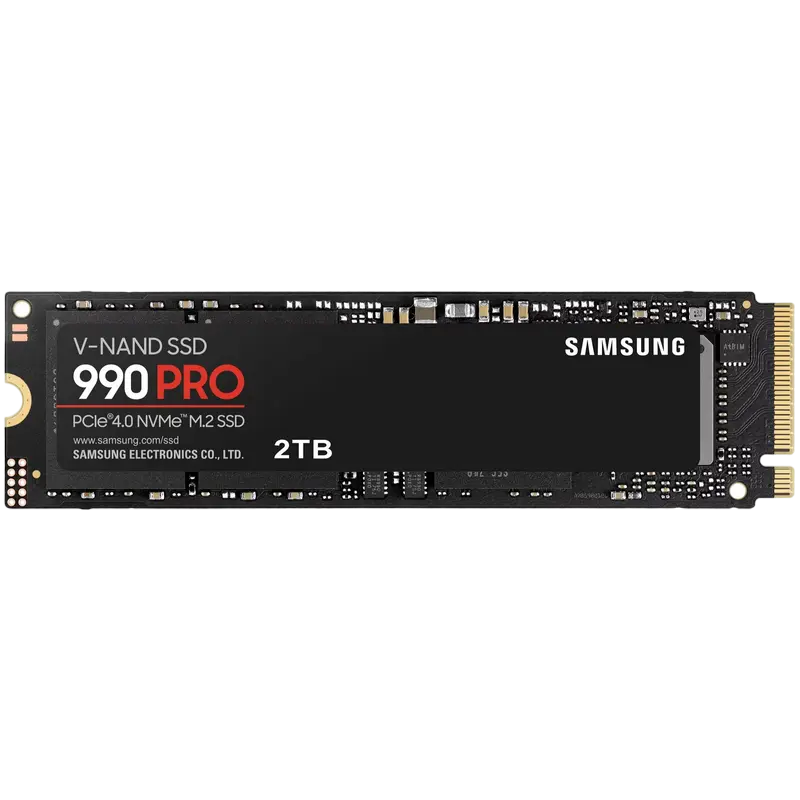 .M.2 NVMe SSD 2.0TB Samsung 990 PRO [PCIe 4.0 x4, R/W:7450/6900MB/s, 1400K/1550K IOPS, 1.2PB, 3DTLC]
