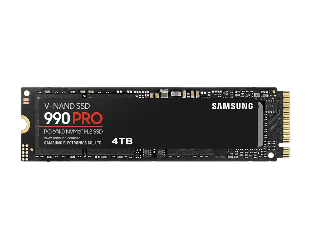 .M.2 NVMe SSD 4.0TB Samsung 990 PRO [PCIe 4.0 x4, R/W:7450/6900MB/s, 1600K/1550K IOPS, 2.4PB, 3D-NAND TLC]