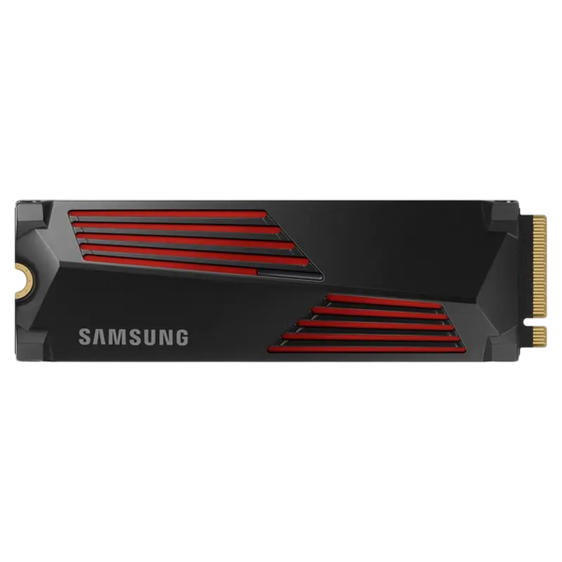 .M.2 NVMe SSD 4.0TB Samsung 990 PRO "MZ-V9P4T0CW" w/ Heatsink [PCIe 4.0 x4, R/W:7450/6900MB/s, 1600K/1550K IOPS, 2.4PB, 3D-NAND TLC]