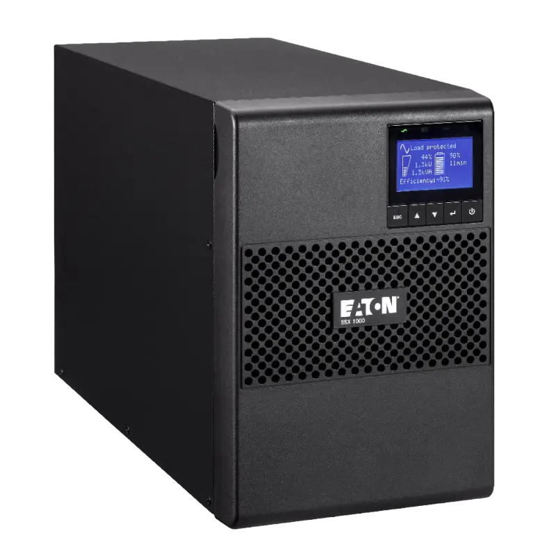 UPS Eaton 9SX1000i 1000VA/1900W Tower, Online, LCD, AVR,USB,RS232, Com.slot,6*C13, Ext. batt. opt.