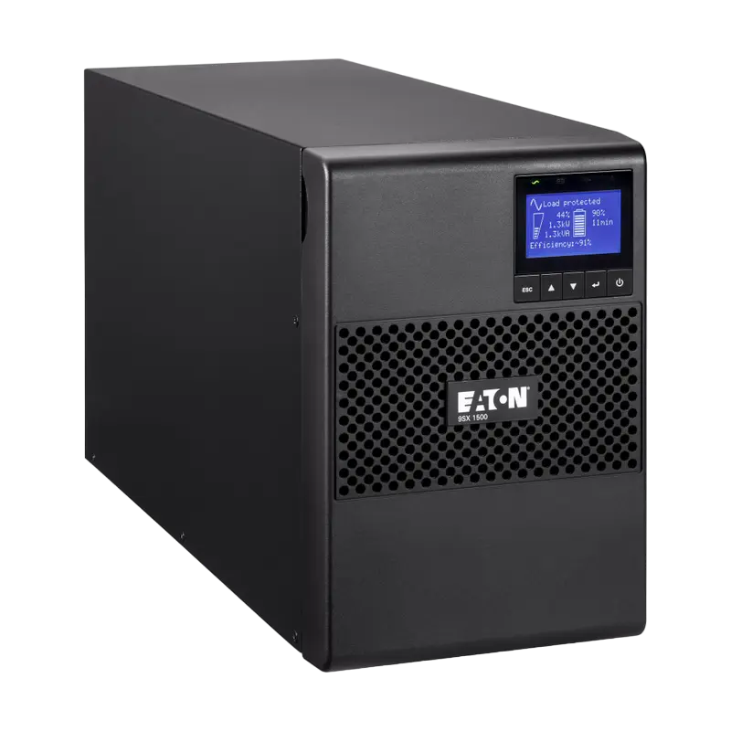 UPS Eaton 9SX1500i 1500VA/1350W Tower, Online, LCD, AVR,USB,RS232, Com.slot,6*C13, Ext. batt. opt.