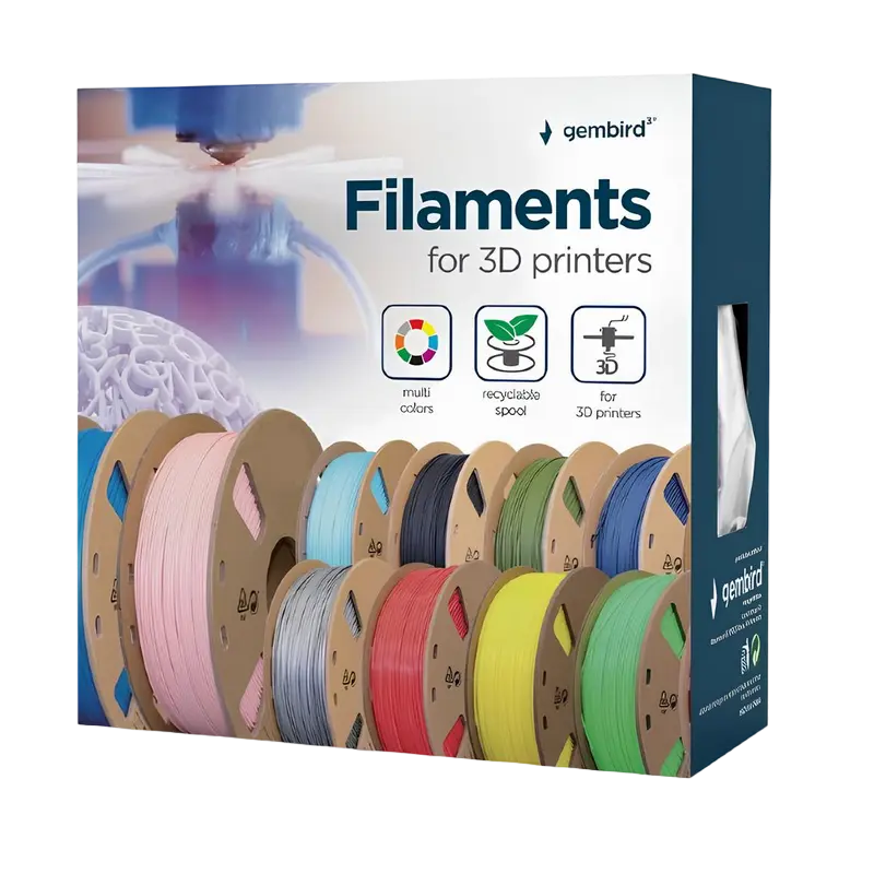 ABS 1.75 mm, Yellow Bright Filament, 1 kg, Gembird, 3DP-ABS1.75-01-Y