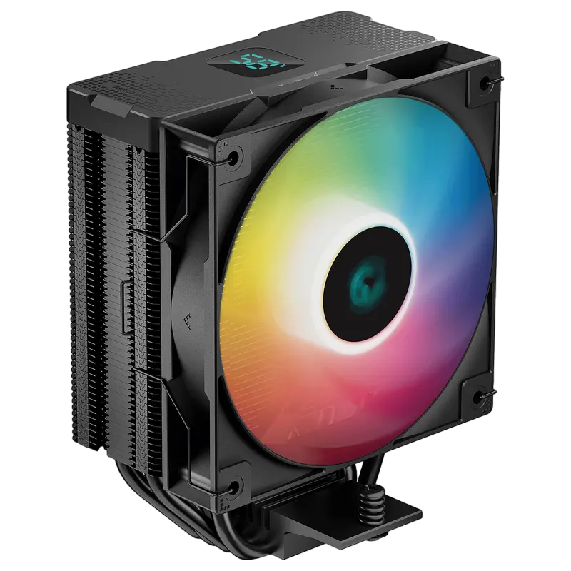 AC Deepcool "AG400 DIGITAL BK ARGB" (≤31.6dB, 500-2100RPM, 75.89 CFM, 120mm, ARGB, 220W, 4x6mm, Disp